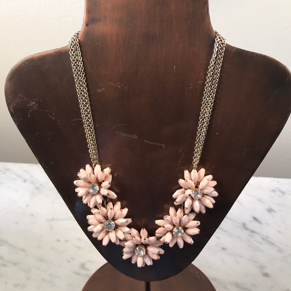 Talbots Jewelry - Talbots Spring Pale Pink Floral Necklace